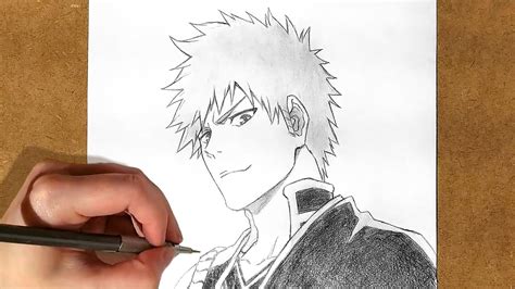 How To Draw Ichigo Kurosaki Bleach Step By Step Easy Anime Drawing