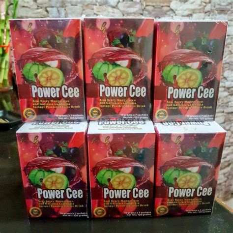 Authentic Power Cee Juice Drink 15g X 7 Sachets Shopee Philippines