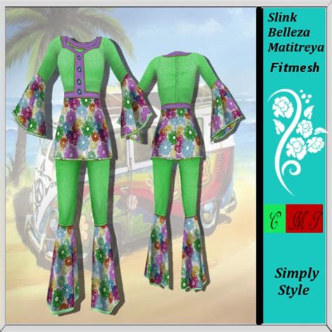 Second Life Marketplace - Green Boho Outfit