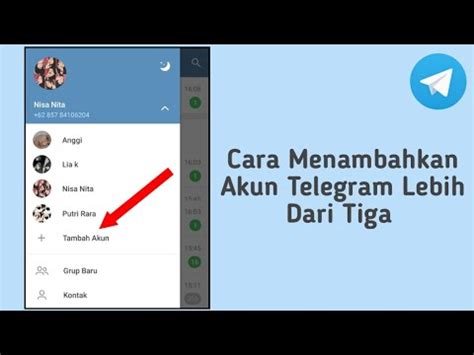 Cara Menambahkan Banyak Akun Di Telegram YouTube