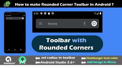 How To Make Toolbar With Rounded Corners Radius Inside Appbar Layout