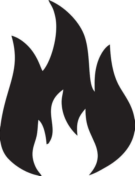 Feuer Hei Symbol Symbol Bild Vektor Illustration Von Das Achtung