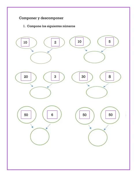 Componer Y Descomponer N Meros Hasta El Profe Social