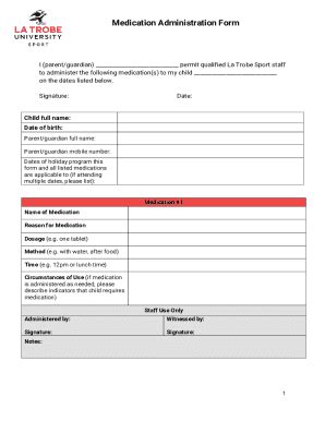 Fillable Online Parent Guardian Information Statement And Consent Form