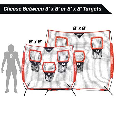 Gosports 8′ X 8′ Football Throwing Net Improve Qb Throwing Accuracy