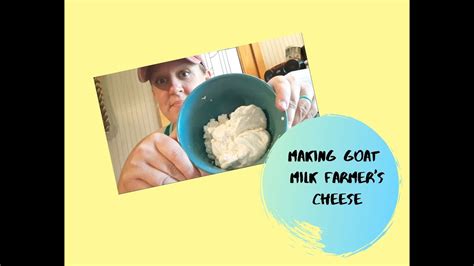 Making Goat Milk Farmers Cheese Youtube