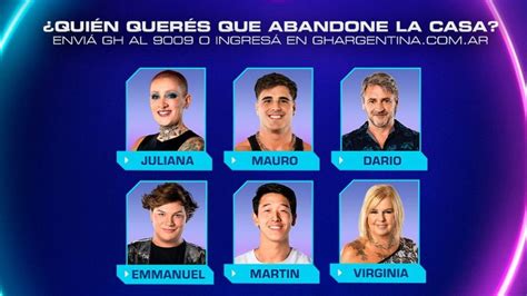 Qui N Ser El Pr Ximo Eliminado De La Casa De Gran Hermano El Domingo