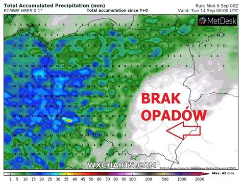 Deszcz Niepr Dko W Polsce B D Regiony Bez Opad W Przez Ponad Tydzie