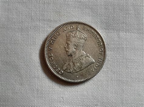 Straits Settlements King George V 10 Cents Silver Coin 1917 Hobbies