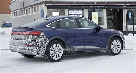 Updated 2023 Audi E Tron Sportback Spotted Wearing Less Camo Than Ever Carscoops