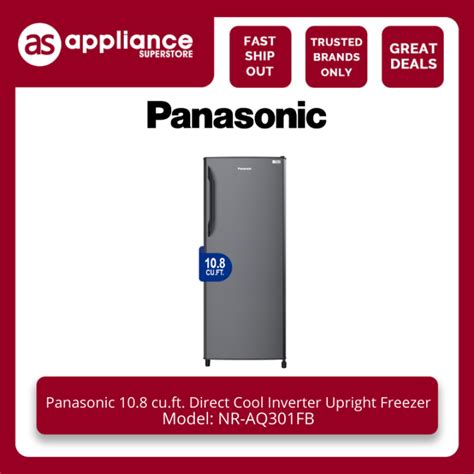 Panasonic Cu Ft Direct Cool Inverter Upright Freezer Nr Aq Fb