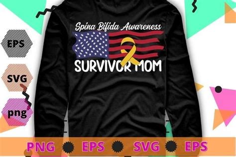 Spina Bifida Survivor Mom Awareness Svg Graphic By Mizanrahmanmiraz