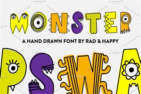 Monster Fonts For Playful And Spooky Designs