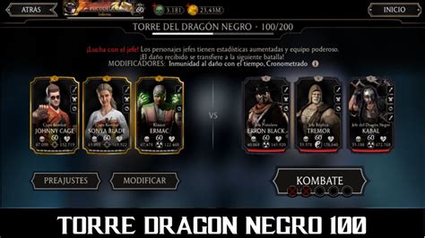 Torre Del Dragon Negro Batalla Mortal Kombat Mobile Youtube