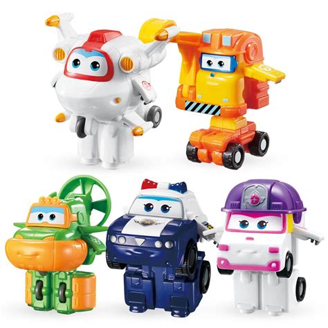 2018 Original Mini Super Wings ABS Robot Toys Action Figures Super Wing ...