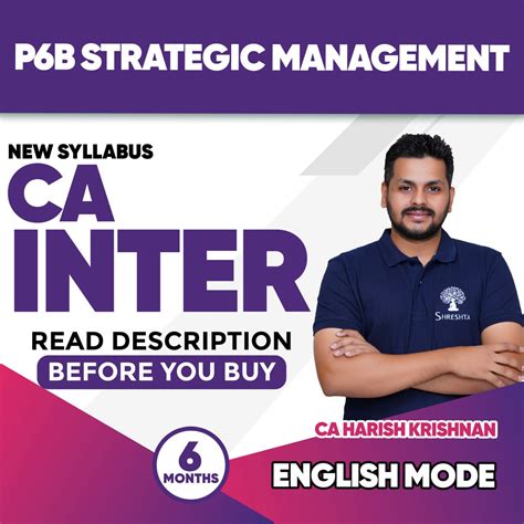 P6B ONLY SM FULL COURSE CA INTER NEW SCHEME ENGLISH MODE