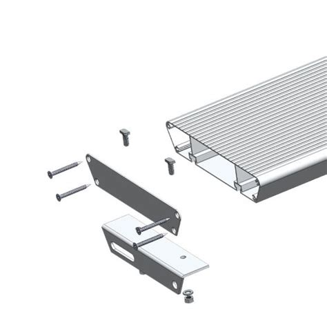 Aluminiumstufe Rutschhemmend Inkl Deckel Winkel Und Schrauben