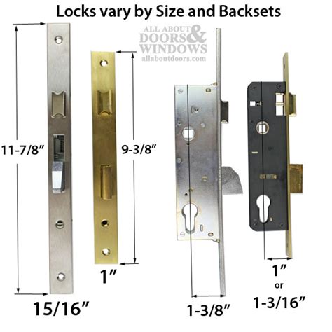 Slimline Mortise Lock Set 35mm Backset Stainless Steel