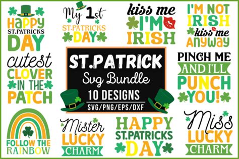 St Patricks Day Svg Bundlepatrick Svg Graphic By Black Cat Studio