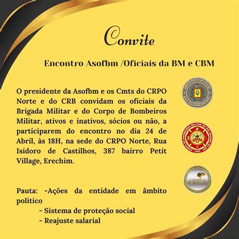 Encontro Oficiais CRPO Norte E CRB ASOFBM