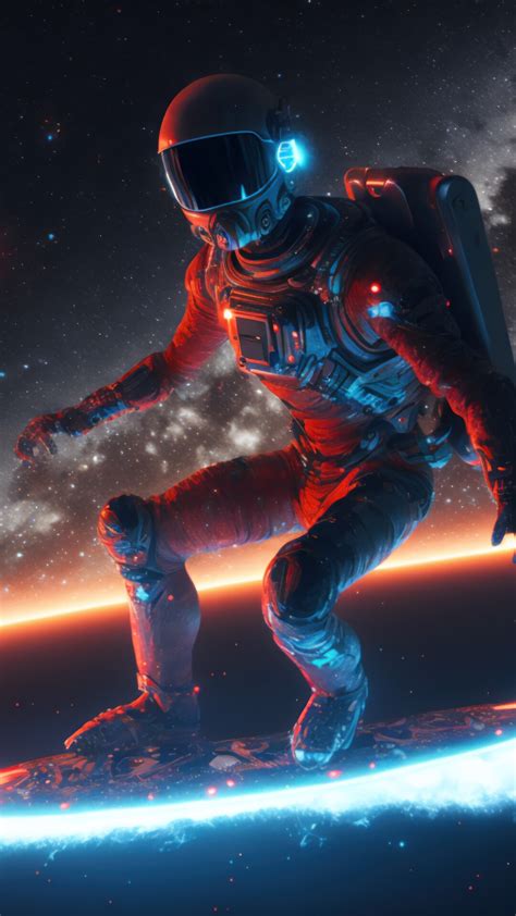 Astronaut Surfing Space Digital Art K Hd Wallpaper