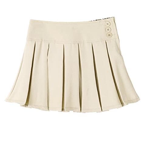 Bienzoe Girls Pleated Hem School Uniform Skirt Khaki 8 Pricepulse