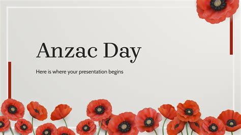 Anzac Day Presentation