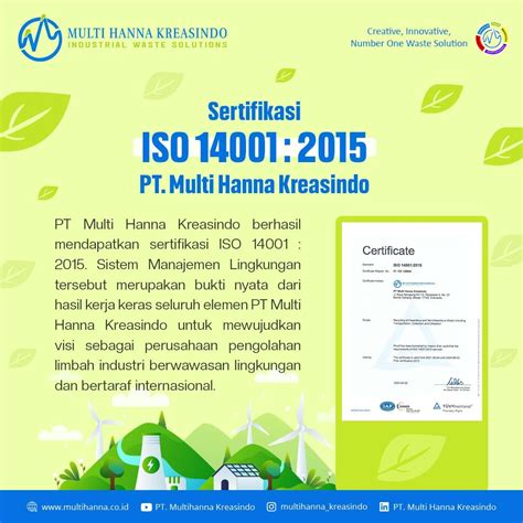 Pengertian Iso Pt Multi Hanna Kreasindo Tbk