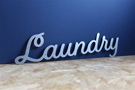 Laundry Metal Sign Laundry Room Sign Metal Wall Art Steel Etsy