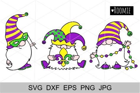 Mardi Gras Gnomes Svg Fat Tuesday Graphic By Roomie Creative Fabrica