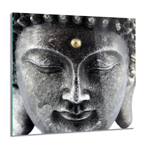 Artprintcave Budda Twarz Rze Ba Kwadrat Foto Na Szkle X Cm