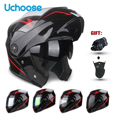 Unisex Capacete Viseira Lente Dupla Se O Transversal Seguran A