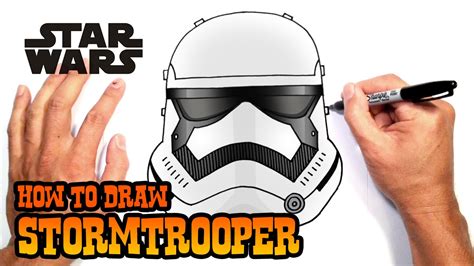 How To Draw Star Wars Stormtrooper Knowledge Drawing For Students