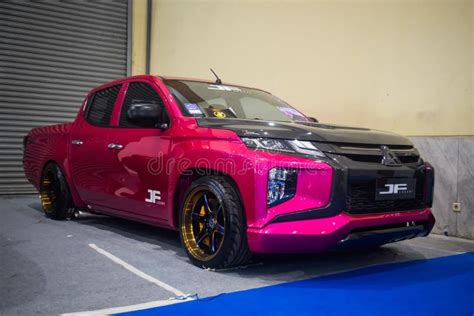 Modified Mitsubishi Triton Pickup Truck Displayed In Indonesian