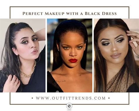 Makeup Colors To Wear With A Black Dress