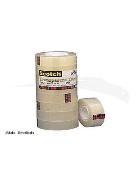 ROULEAUX SCOTCH ADHÉSIF 3M TRANSPARENT Lot de 10 rouleaux