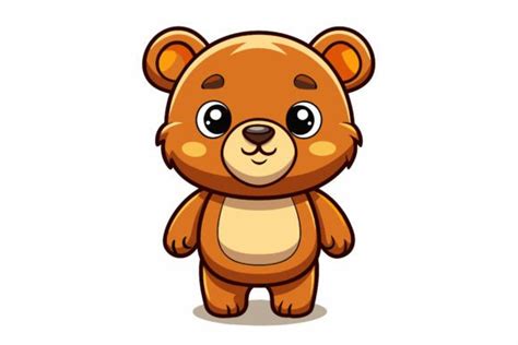 Cute Baby Bear Vector Illustration Graphic By Kanay Lal Creative Fabrica