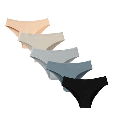 Cotton Plain Low Rise Cheeky Bikini Shopee Malaysia