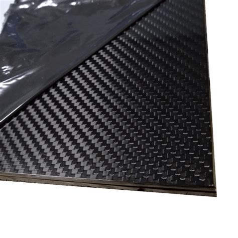 Carbon Fiber Sheet Mm Thick Plain Gloss Ikabon