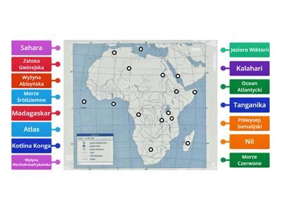 Klasa Mapa Afryka Fizyczna Materia Y Dydaktyczne