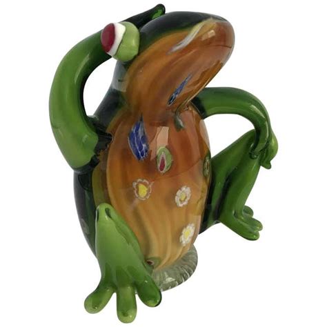 Murano Frog Sculpture At 1stdibs