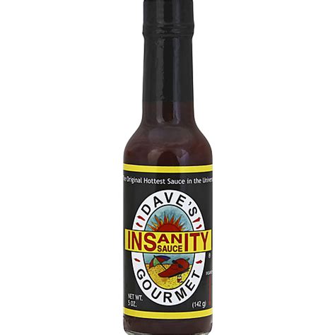 Dave S Gourmet Sauce Insanity 5 Oz Hot Sauce Reasor S