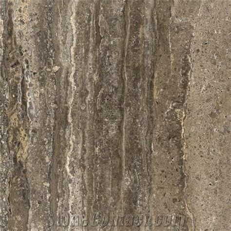 Silver Amazon Vein Cut Crocodile Travertine Slabs Tiles From Iran