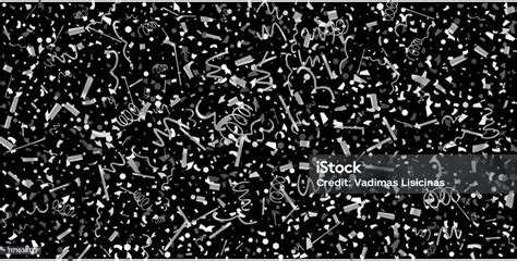 Silver Shine Texture On A Black Background Stock Illustration Download Image Now Abstract