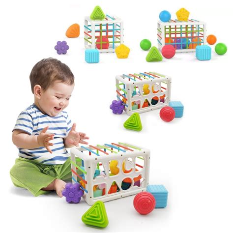 Jeu De Tri De Blocs De Formes Color Es Pour B B Jouets D