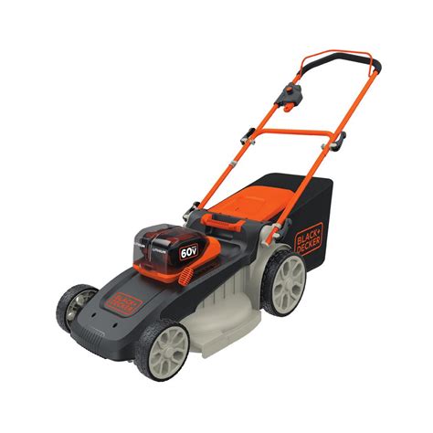 Blackdecker 20 In 60 Volt Lithium Ion Cordless Electric Walk Behind Push Mower Two 25 Ah