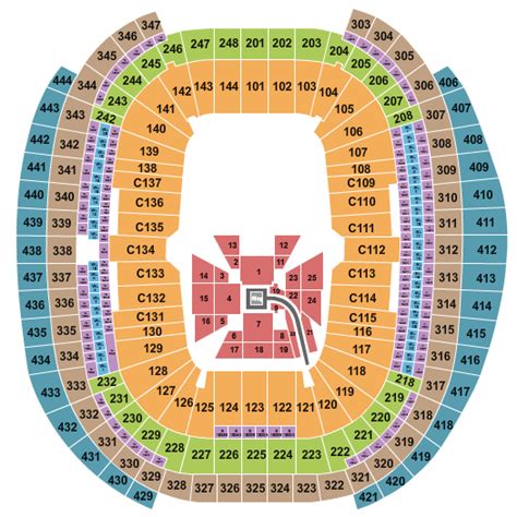 Allegiant Stadium Seating, Seating And Pricing Map For Allegiant ...