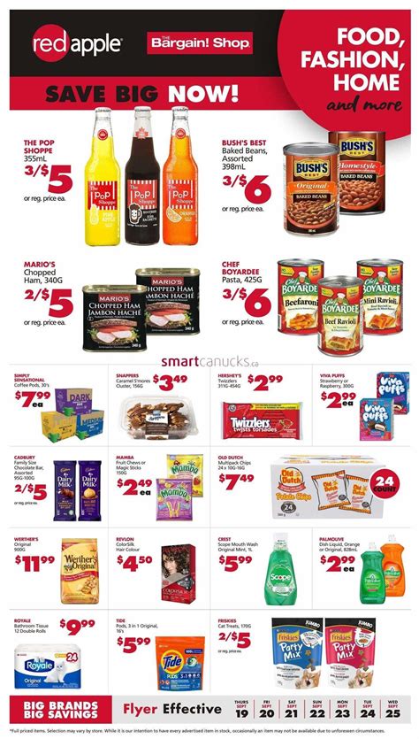 The Bargain Shop & Red Apple Stores Flyer September 19 to 25