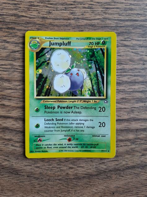 Jumpluff Neo Genesis Holo Ultra Secret Rare Vintage Pokemon Card