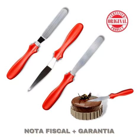 Jogo Kit Esp Tulas Bolo Confeitar Ganachear Chantilly Inox